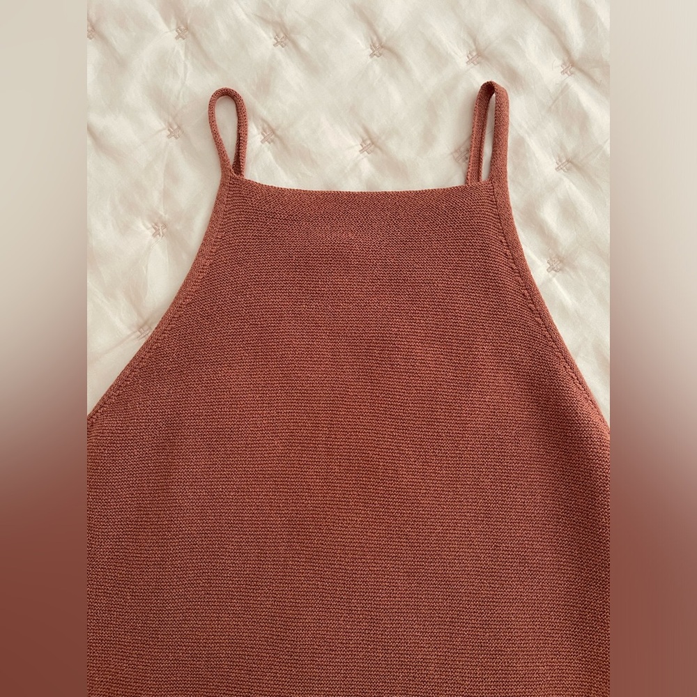 Prologue Knitted Square Neck Strappy Sleeveless Tank Sz. X-Small - Picture 4 of 5